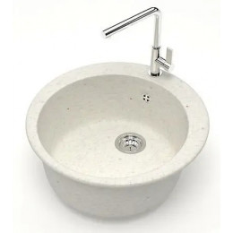 AZARIO кухонная мойка Vital (507x507x200) Хлопок (сифон + герметик)