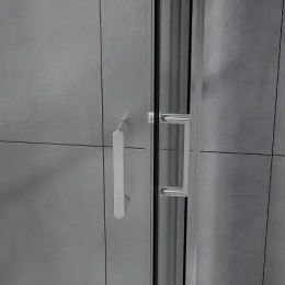 AZ-R36-100-CH-CL Душевое ограждение VIENNA SQP-100х100х195-CH-CL, прозрачное стекло 6 мм, профиль хром