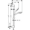 26582400 Croma Select Е Душевой набор Croma Select E Vario Unica0.65м