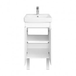 Сканди 45 Тумба Doors Белый глянец/Белый матовый (БЕЗ УМЫВАЛЬНИКА Адриана-45)