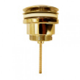 Донный клапан для умывальника 1 1/4 латунь, ЗОЛОТО, CLIC-CLAC, блистер. AZARIO