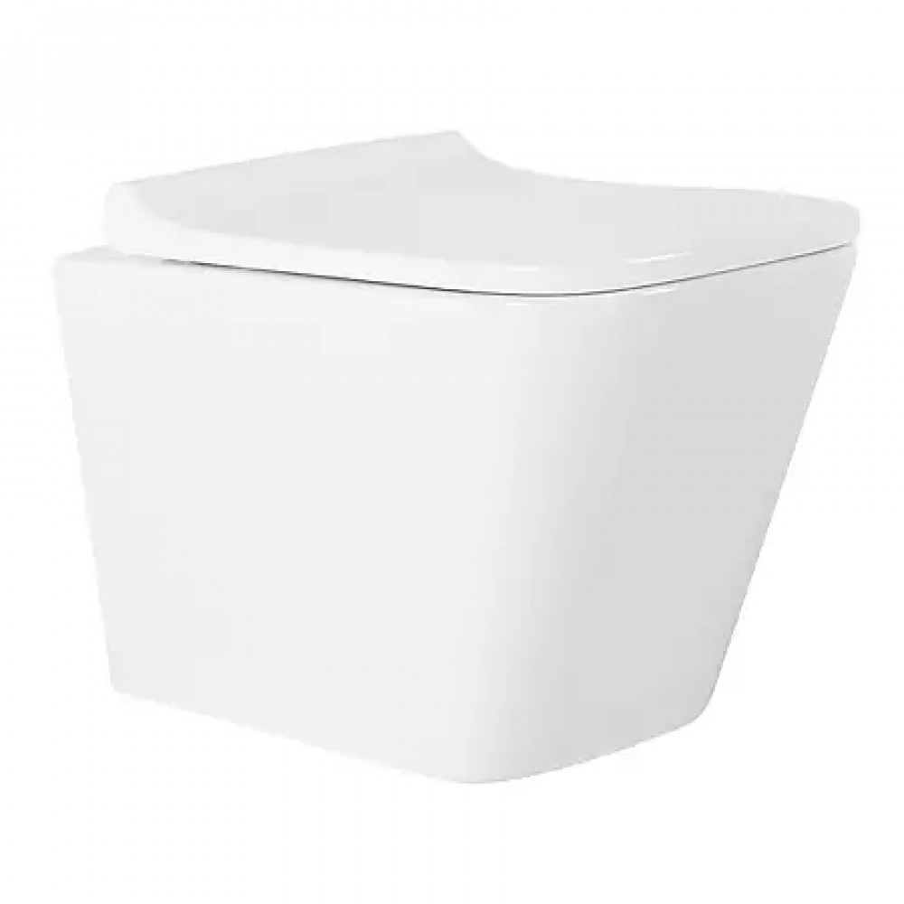 Сет Loranto Prestige Инсталляция + Azario Teramo (квадратный) подвесной безободковый унитаз в комплекте с сидением микролифт 490*340*350