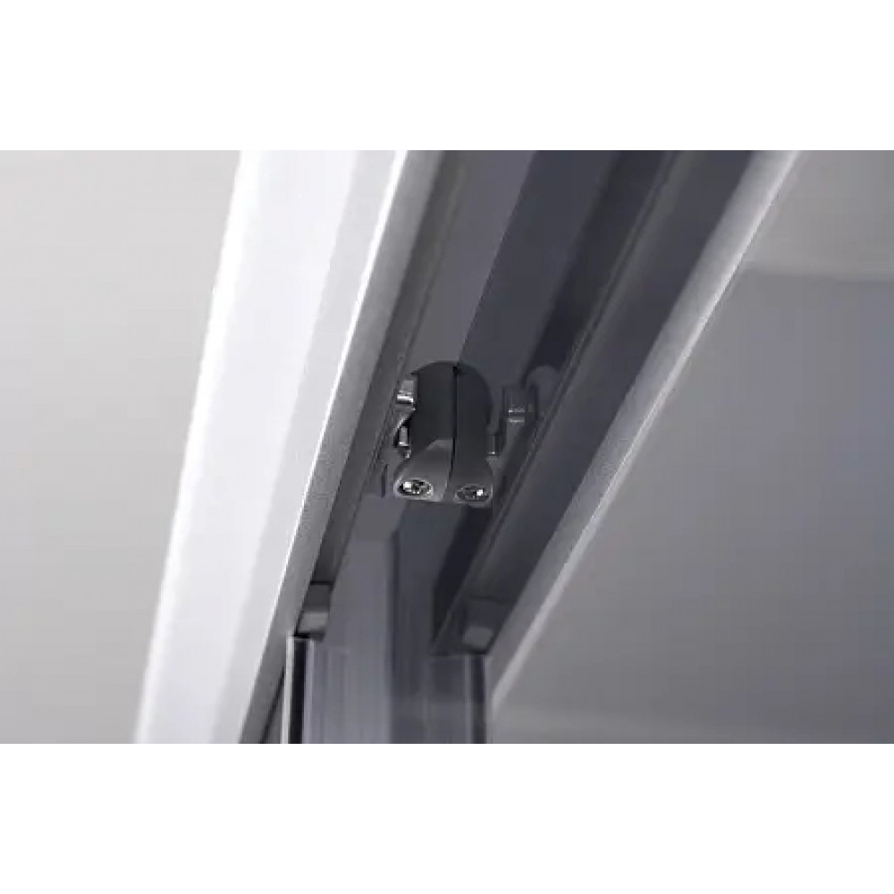 Душевая кабина CS-5180-13L G, 100*80*215 низкая, серая, прямоугольная, стекло 4мм, поддон 13 см