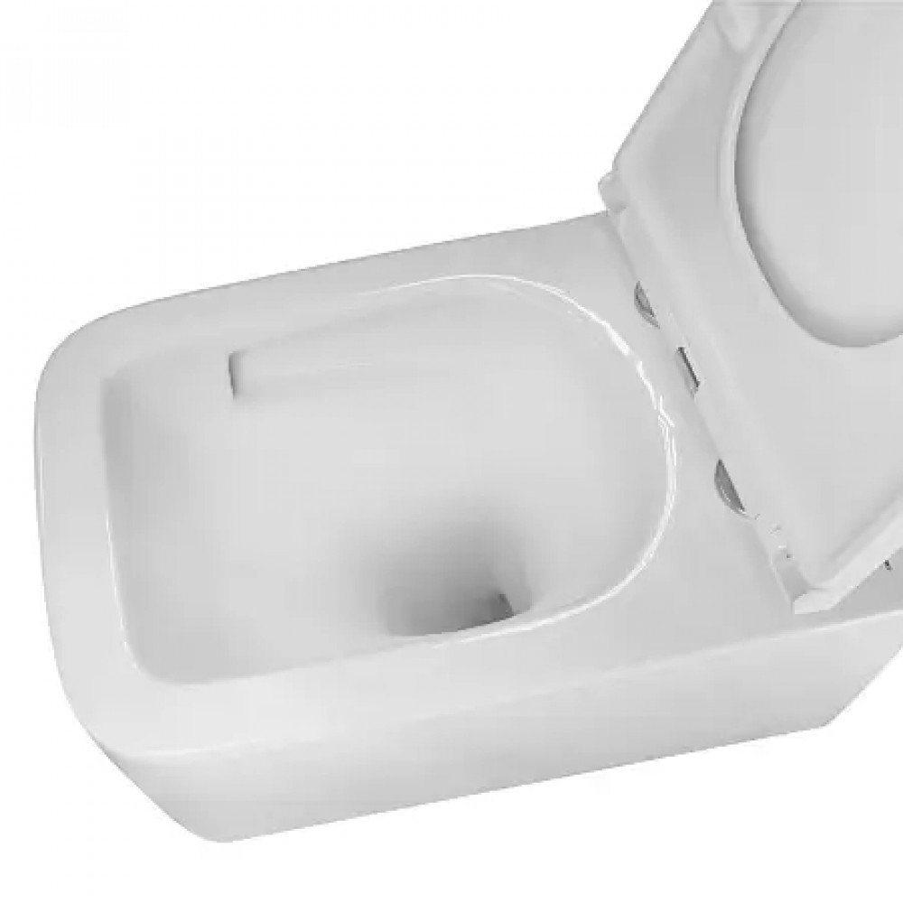 AZ-5104T-WHT VATER Унитаз подвесной с системой смыва Tornado в комплекте с быстросъемным сиденьем микролифт, дюропласт 520*360*350mm