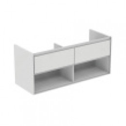 E0829EQ CONNECT AIR Подстолье для умывальника 120 см для подвесного монтажа, с 2-мя ящиками, система плавного закрытия.