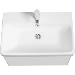 Асти 70 Тумба белый матовый/белый глянец (БЕЗ УМЫВАЛЬНИКА Адриана-70)