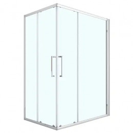 Душевое ограждение CS-AB01C-128 120x80x190，профиль хром，6 мм прозрачное стекло, профиль хром