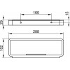 14958010051Plan Корзинка для душа хром/белый (RAL 9010)