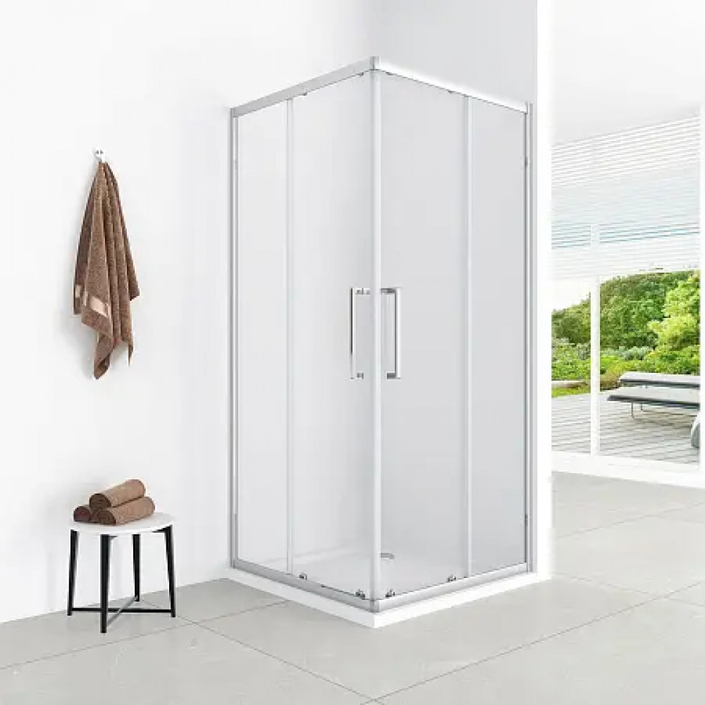 Душевое ограждение CS-AB01C-128 120x80x190，профиль хром，6 мм прозрачное стекло, профиль хром