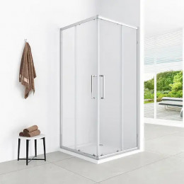 Душевое ограждение CS-AB01C-128 120x80x190，профиль хром，6 мм прозрачное стекло, профиль хром