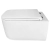 AZ-5104T-WHT VATER Унитаз подвесной с системой смыва Tornado в комплекте с быстросъемным сиденьем микролифт, дюропласт 520*360*350mm
