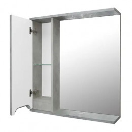 Зеркало-шкаф Florena 70 (600*700*135) левый Светлый Бетон