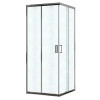 AZ-R06-90-CH-CHC Душевое ограждение PARIS SQP-90х90х195-CH-CHC, стекло шиншила 5 мм, профиль хром