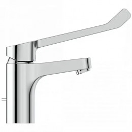 CERABASE Смеситель для раковины H80 с донным клапаном, с удлиненной рукояткой