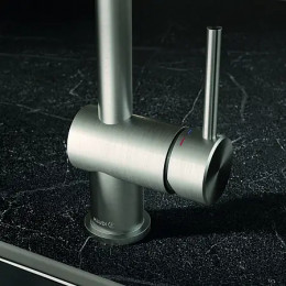 KLUDI L STEEL Однорычажный смеситель для кухни, арт. 45803F877