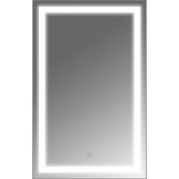 Стиль зеркало  500*800 с сенсором на подложке КВАДРАТНОЕ