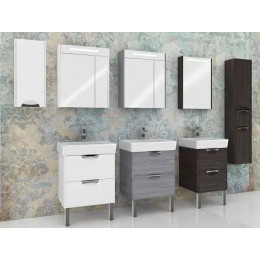 СИЛЬВА 60 ЗЕРКАЛО-ШКАФ (Дуб Фьорд)