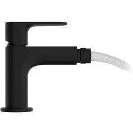 72210670 Rebris S Смеситель для биде, со сливным гарнитуром, матовый черный