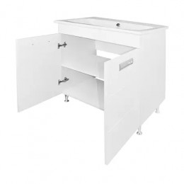 Комплект Тумба Дина 75 с раковиной Элина 75 (2 места)