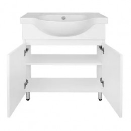 Комплект Тумба Ирис 70Н напольная с раковиной Teo 70 (2 места)