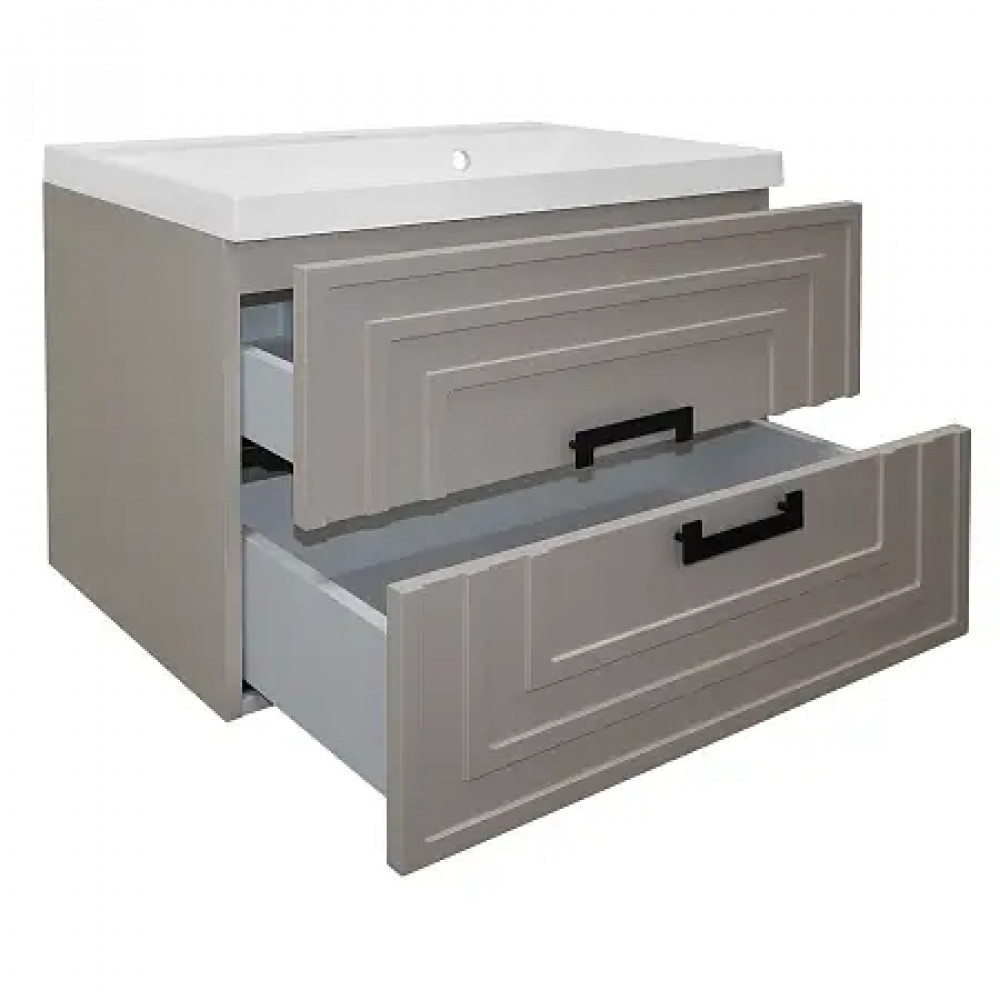 Комплект Тумба ARMARIO 70/2 подвесная КАШЕМИР с раковиной CLASSIK 70