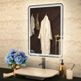 AZARIO зеркало Adriana влагостойкое с подсветкой 600*800