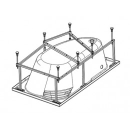 ИБИЦА XL монтажный комплект для ванны 160х100