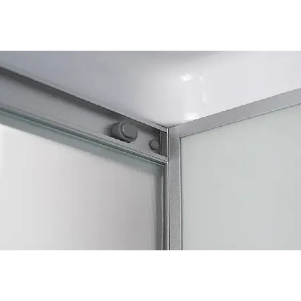 Душевая кабина CS-5180-13R F, 100*80*215 низкая, белая, прямоугольная, стекло 4мм, поддон 13 см