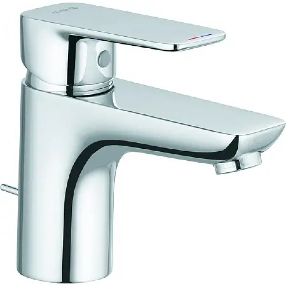KLUDI PURE&STYLE Однорычажный смеситель на умывальник 75, c донным клапаном, арт. 403820575