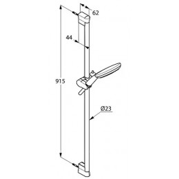 KLUDI FRESHLINE душевой гарнитур 3S 900 мм