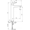 BD236AA CERAPLAN Vessel Смеситель для умывальника без донного клапана, система монтажа EASY-FIX