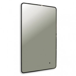 AZARIO зеркало INCANTO-BLACK 600х1000 бесконтактный сенсор, гор./верт., парящая подсветка (в стену)