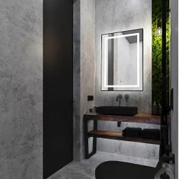 AZARIO зеркало Саурон 600*800 вертикальное, сенсор выкл