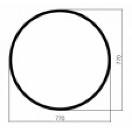 AZARIO зеркало Манхэттен-лофт D770 рама пластик, сенсор выкл