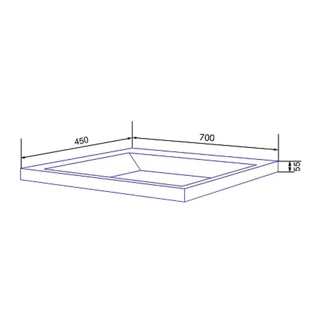 Комплект Тумба ARMARIO 70/2 подвесная КАШЕМИР с раковиной CLASSIK 70