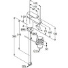 KLUDI PURE&STYLE Однорычажный смеситель на умывальник 75, c донным клапаном, арт. 403820575