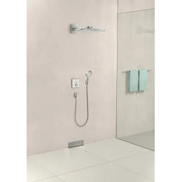 Верхний душ Hansgrohe 460 1jet, с держателем 450 мм, Rainmaker Select, 24003400
