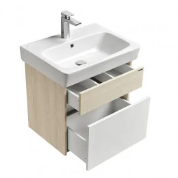 ВЕРДИ 60 Тумба (Белый/Ясень фабрик) (Раковина Нео 60)
