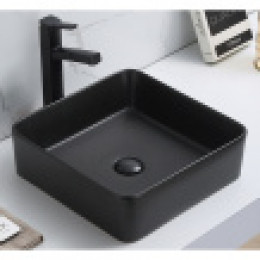 AZ-7050DMB Раковина накладная 415*415*135 мм черная