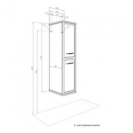 Нео-Классика Шкаф-колонна Мускат