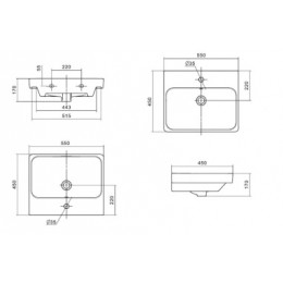 АКВАТОН Адриана 55 Умывальник