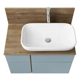 Мишель 80 Столешница+панель Дуб Рустикальный, универсальная