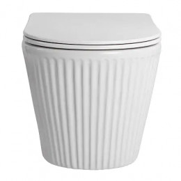 Azario STILL  AZ-1909T  ТОРНАДО (СКРЫТОЕ КРЕПЛЕНИЕ) подвесной  унитаз в комплекте с сидением микролифт 520*365*346mm