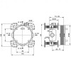 A7573XG CERATHERM T100 Промо комплект, состоящий из: BC807XG IDEALRAIN Держатель с подключением душевой лейки 1/2", цилиндрический дизайн, металлическ