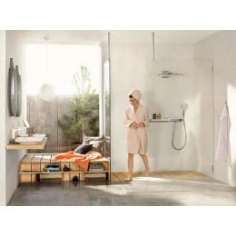 Верхний душ Hansgrohe 460 1jet, с держателем 450 мм, Rainmaker Select, 24003400