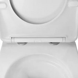 Azario STILL  AZ-1909T  ТОРНАДО (СКРЫТОЕ КРЕПЛЕНИЕ) подвесной  унитаз в комплекте с сидением микролифт 520*365*346mm