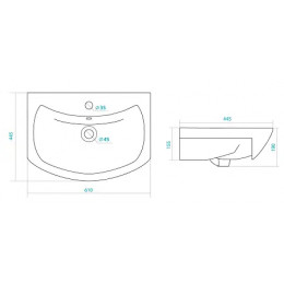 АКВАТОН БАЛТИКА 60 Умывальник