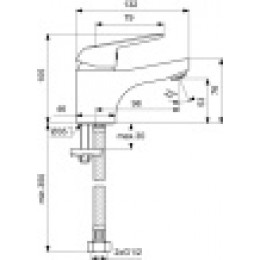 BA384AA VIDIMA FINE Смеситель для умывальника, система монтажа EASY-FIX (облегченный монтаж)