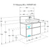 Мишель 80 Столешница+панель керамогр.универсальная