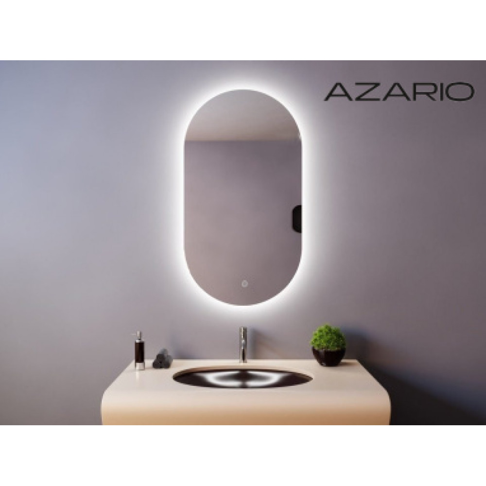 AZARIO зеркало Alone Arco влагостойкое с подсветкой 600*1000
